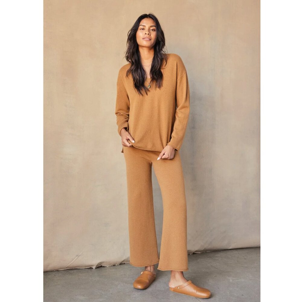 Outerknown NWT Stowaway Sweater Pants XL | Warm Brown Tan | Wool/Cashmere